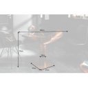 CAPTAIN modern étkezőasztal - réz