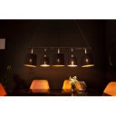 LEVELS modern függőlámpa - fekete/arany