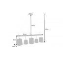 LEVELS modern függőlámpa - fekete/arany