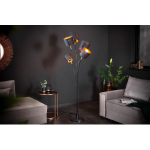 LEVELS -II modern állólámpa - fekete/arany Állólámpák