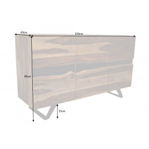 AMAZONAS design rózsafa komód/tálaló - 150cm