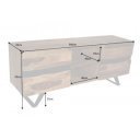 AMAZONAS design rózsafa TV-szekrény - 160cm