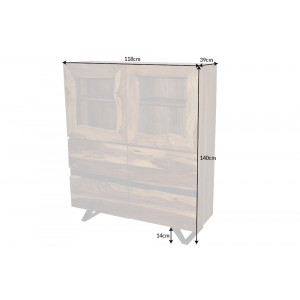 AMAZONAS design rózsafa tálaló - 140cm