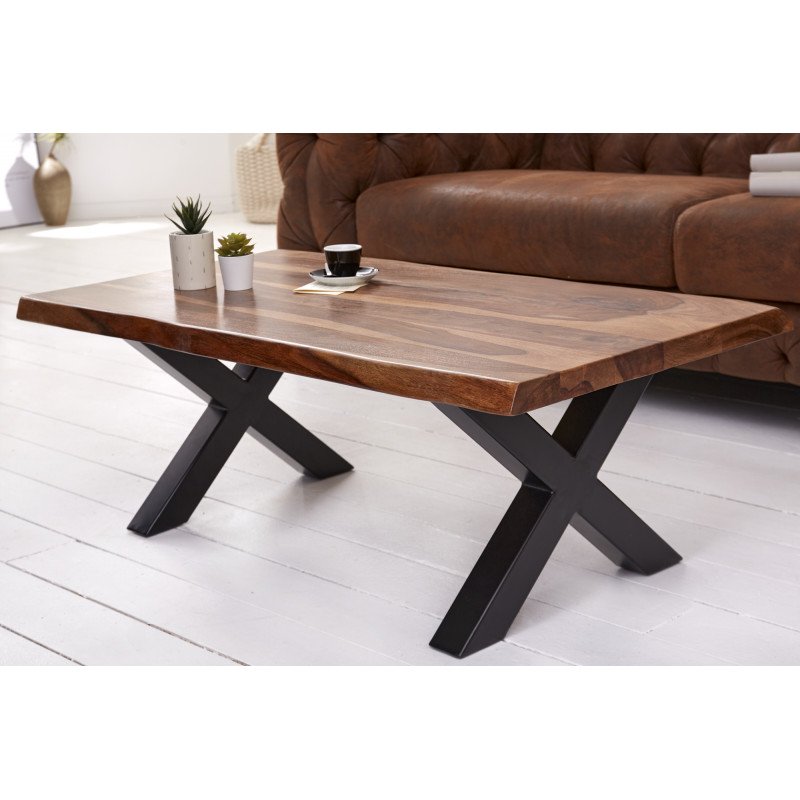 AMAZONAS X tömör rózsafa dohányzóasztal - 110cm