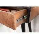 INDUSTRIAL tömör mangófa íróasztal - 120cm