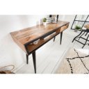 INDUSTRIAL tömör mangófa íróasztal - 120cm