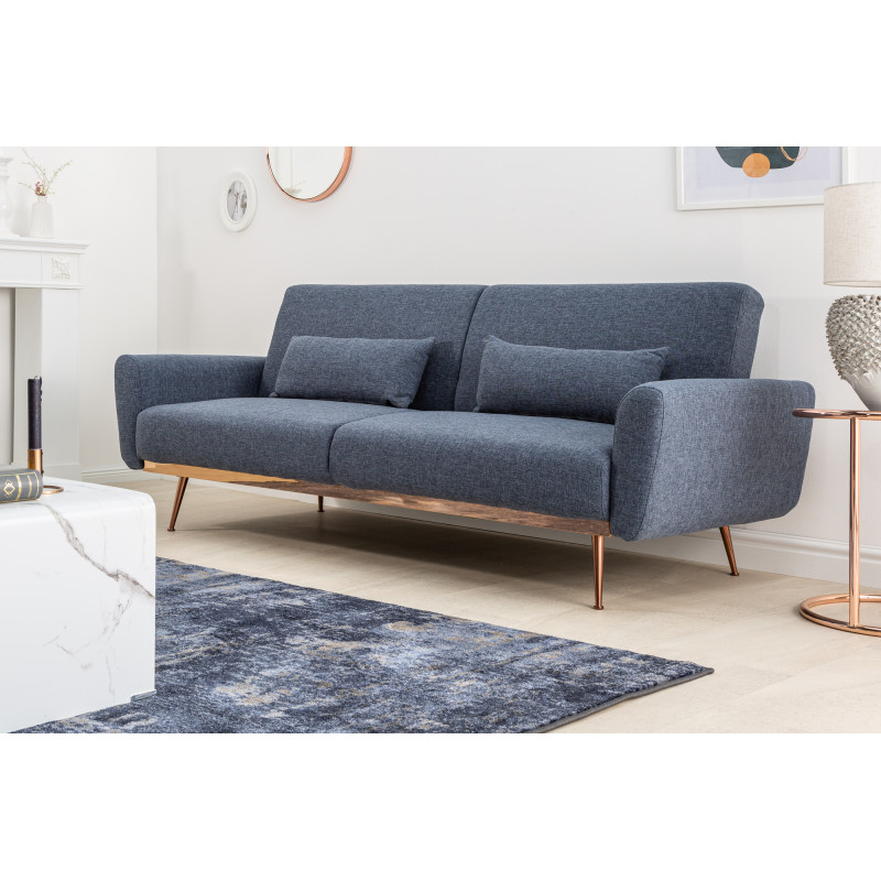 BELLEZZA modern  kanapé - 210cm - kék