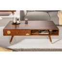 HONEYCOMB modern akác dohányzóasztal - 117cm