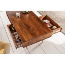 HONEYCOMB modern akác dohányzóasztal - 117cm