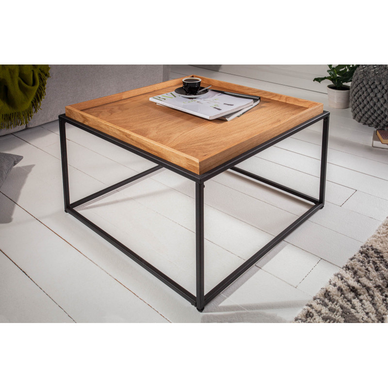 TABSEL modern dohányzóasztal - tölgy - 60cm