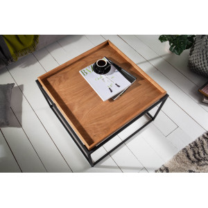 TABSEL modern dohányzóasztal - tölgy - 60cm