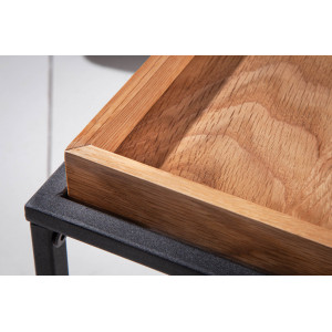 TABSEL modern dohányzóasztal - tölgy - 60cm