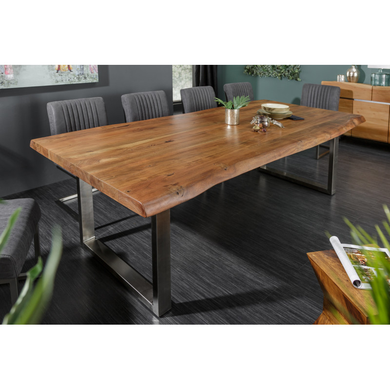 MAMMUT NATUR tömör akác étkezőasztal - 160/180/200/220cm