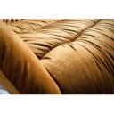 BIG DUTCH design bársony fotel - okker