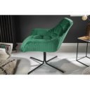 BIG DUTCH design bársony fotel - smaragd