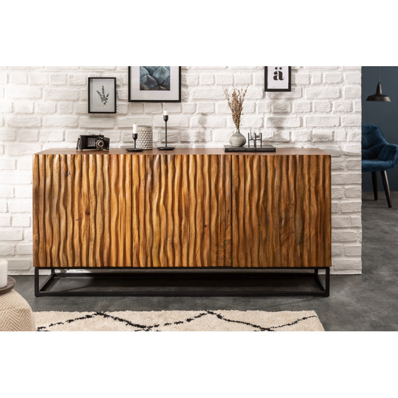 CRUST modern mangófa komód - 160cm