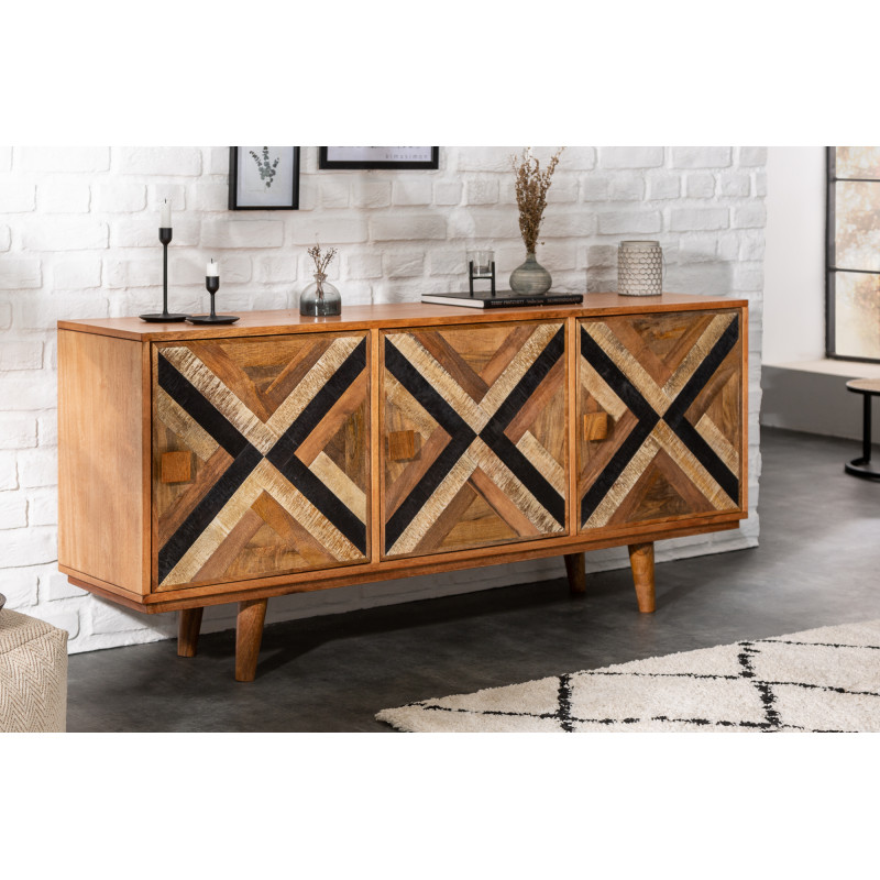 LONG ISLAND modern mangófa komód - 160cm