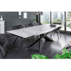 EUPHORIA exkluzív bővíthető étkezőasztal - márvány - 180-220-260cm Bővíthető étkezőasztal