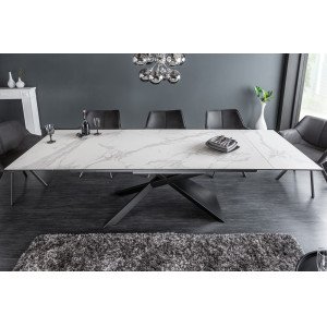 EUPHORIA exkluzív bővíthető étkezőasztal - márvány - 180-220-260cm