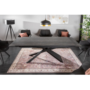 EUPHORIA exkluzív bővíthető étkezőasztal - láva - 180-220-260cm