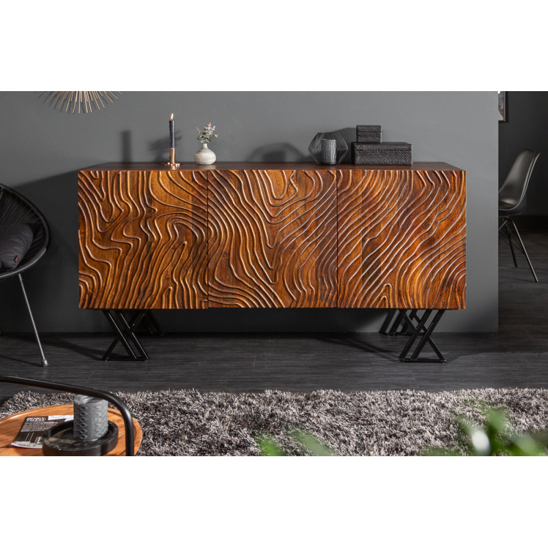 FLUID exkluzív mangófa komód - 160cm