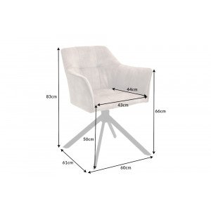 LOFT design bársony szék - pezsgő