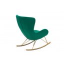 SWING design bársony hintaszék - zöld