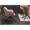 EUPHORIA design bársony szék - beige