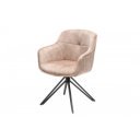 EUPHORIA design bársony szék - beige