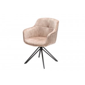 EUPHORIA design bársony szék - beige