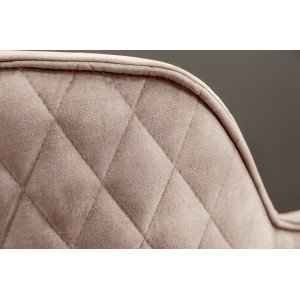 EUPHORIA design bársony szék - beige