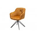 EUPHORIA design bársony szék - sárga