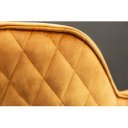 EUPHORIA design bársony szék - sárga