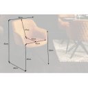 EUPHORIA design bársony szék - sárga