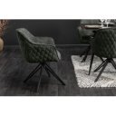 EUPHORIA design bársony szék - zöld