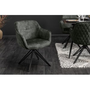 EUPHORIA design bársony szék - zöld INVICTA