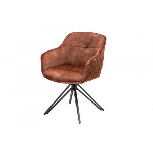 EUPHORIA design bársony szék - barna