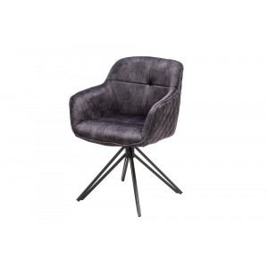 EUPHORIA design bársony szék - szürke
