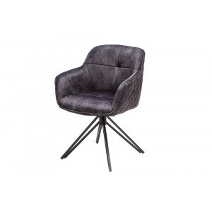 EUPHORIA design bársony szék - szürke