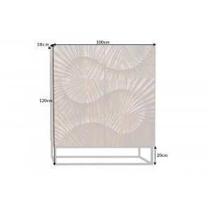 ELIXYR luxus mangófa komód - 100cm - barna