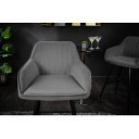 STICH design bársony bárszék - szürke