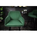 STICH design bársony bárszék - zöld