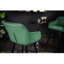 STICH design bársony bárszék - zöld