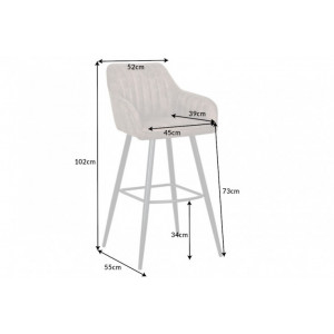 STICH design bárszék - vintage taupe