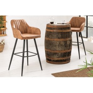 STICH design bárszék - vintage barna