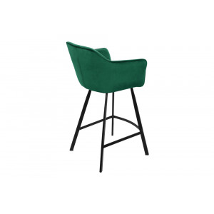 BERNARD design bársony bárszék - zöld