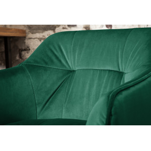BERNARD design bársony bárszék - zöld