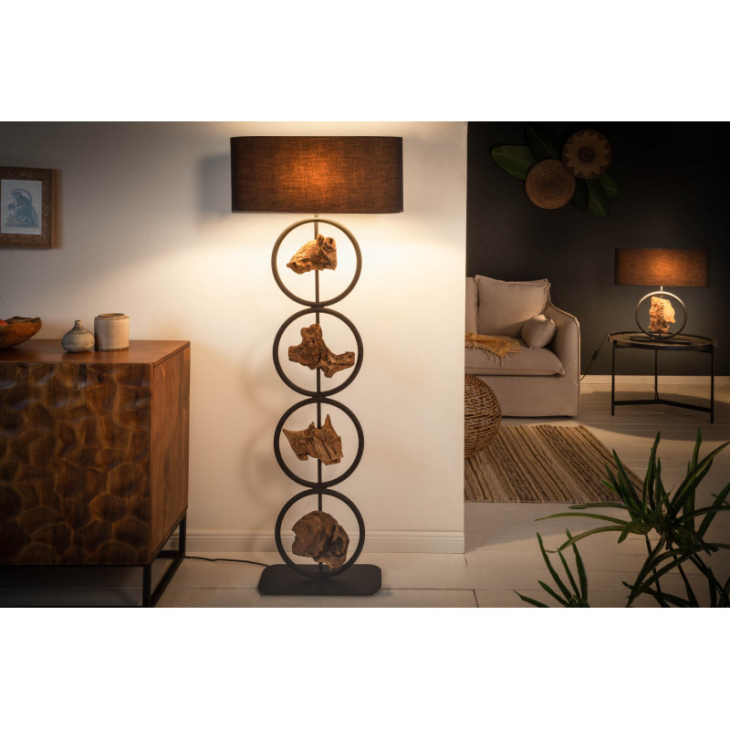 ELEMENTS exkluzív fa állólámpa - 147cm