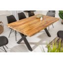 IRON CRAFT - X tömör mangófa étkezőasztal - 160/200/240cm