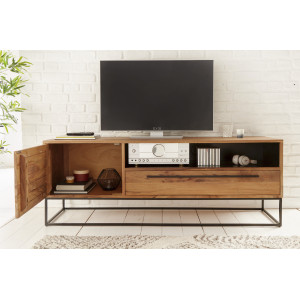 STRAIGHT tömör akác TV szekrény - 165cm